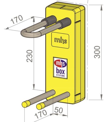 mhs VHKS 00131VR0000000 Ventilheizkörper V-HKS23/16/VR-Viega Raxofix