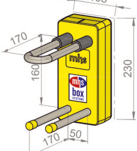 mhs VHKS 00231VR00000e0 Ventilheizkörper V-HKS16-40/16/VR-Viega Raxofix