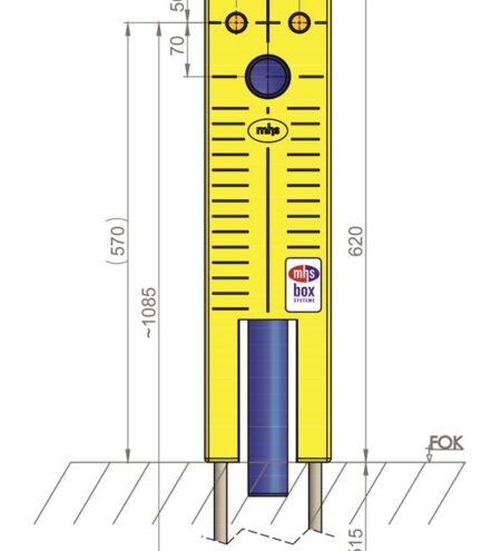 mhs Waschtisch 10151KE5ge0000 Auslass 80mm WTS-L/KE/16/G-Kelit Kelox