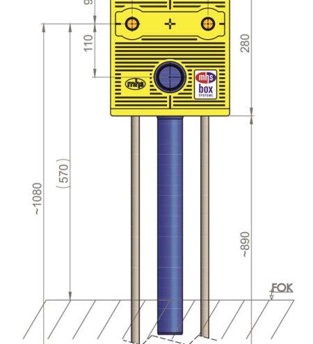 mhs Spültisch 12031RA5po0000 Auslass 153mm STS/16/RA-Rehau Rautitan