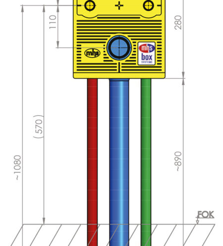 mhs Spültisch 12031TC5po0000 Auslass 153mm STS/16/TC-Tece Tece