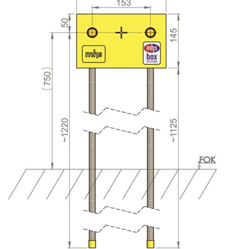 mhs Badewanne 14532KE0000000 Auslass 153mm BWS/20/KE-Kelit Kelox