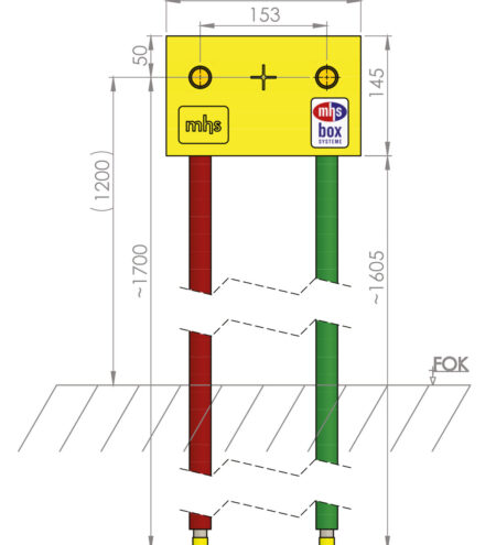 mhs Dusche 14631TC0000000 Auslass 153mm DUS/TC/16-Tece Tece